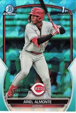 2023 Bowman Sapphire Chrome #BCP-78 Ariel Almonte Aqua #/55 1st