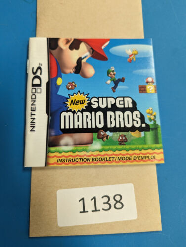 Neuf Super Mario Bros - 3DS DS DS - Manuel seulement **PAS DE JEU ! - Photo 1 sur 5