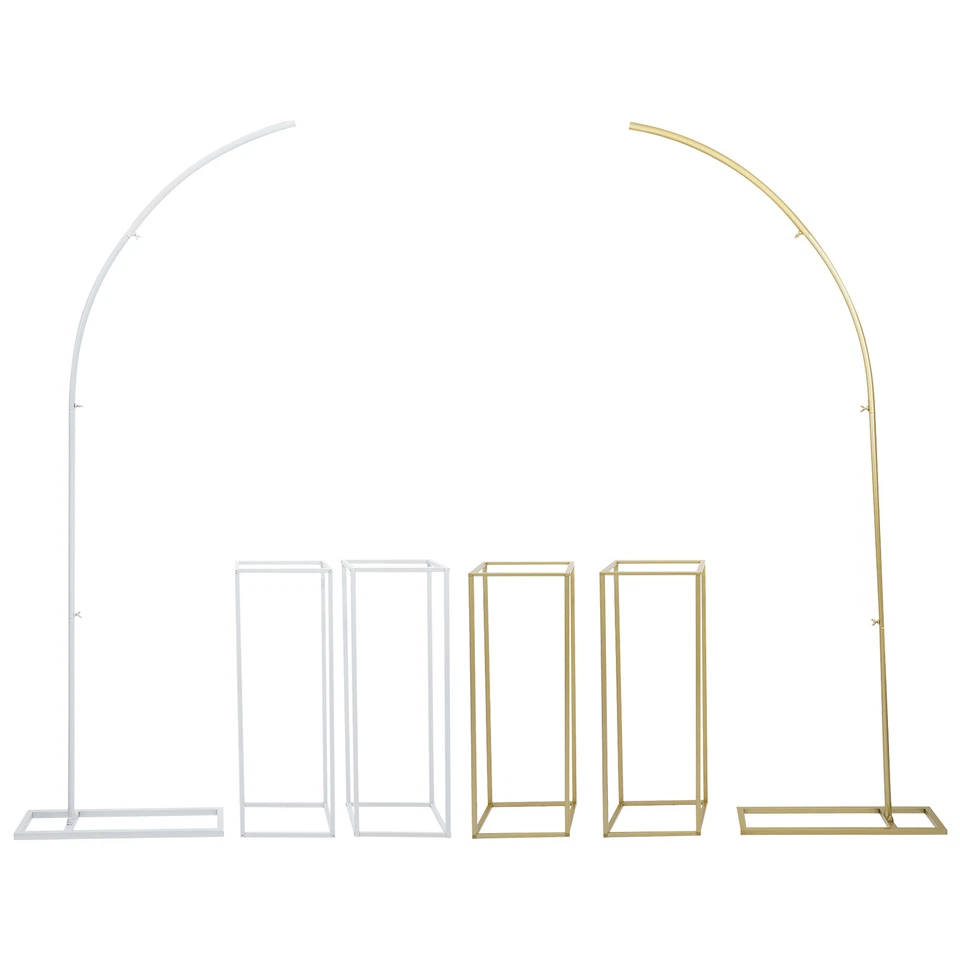 Soporte para globos + 2 soportes para flores arco telón de fondo soporte para fiestas boda soporte para flores Foto 2 de 4