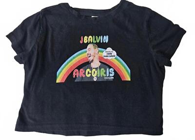 J Balvin Women's Friends With You Arcoiris Tour T-Shirt - Size S - Black