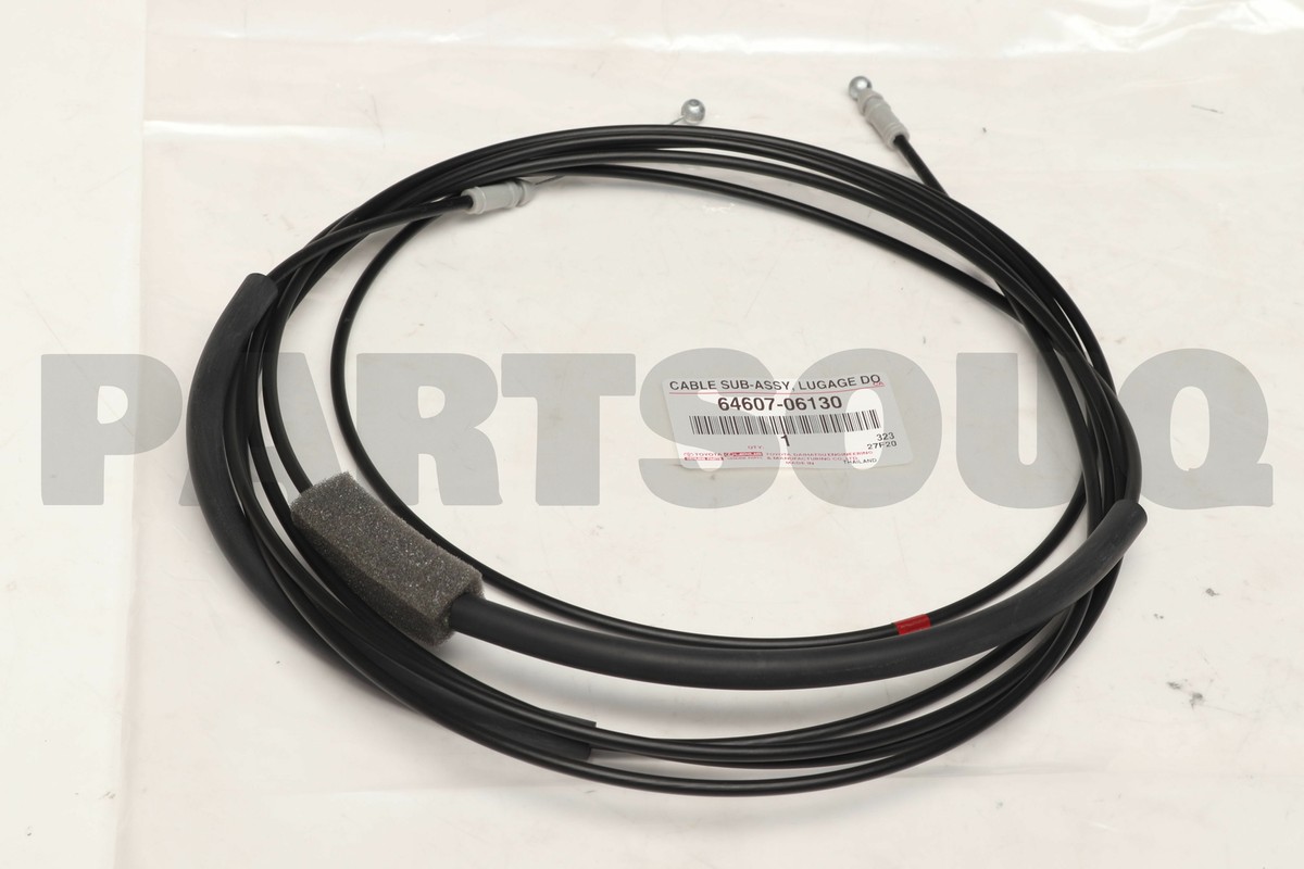 6460706130 Genuine Toyota CABLE SUB-ASSY, LUGGAGE DOOR LOCK