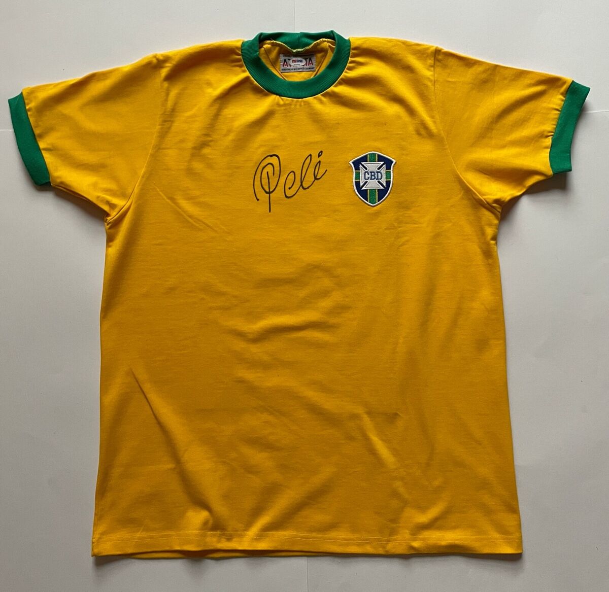 Pele - Front Signed Replica World Cup 1970 Jersey - Long Name - PSA / DNA