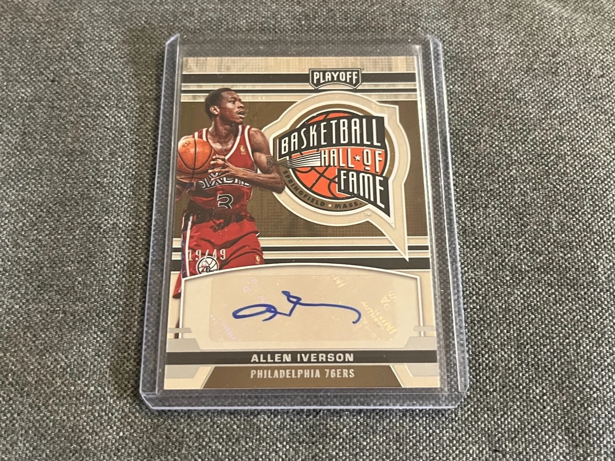 Allen Iverson /49 auto Playoff Hall of Fame 2021-22 panini Chronicles basketball