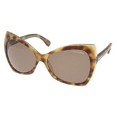 Tom Ford Nico TF175 Oversized Square Cat-Eye Tortoise Acetate Sunglasses Tom Ford Dark Havana/ Brown Gradient TF175 Nico Oversized  main image 4
