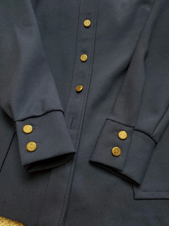 Винтажная женская куртка Sears размер 14 синяя на пуговицах Americana ретро 70-е США - Изображение 3 из 4