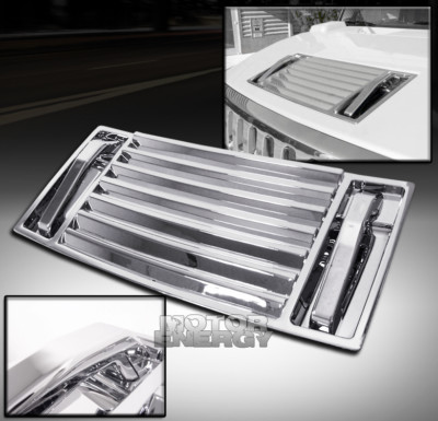 Purchase 05 06 07 08 09 HUMMER H3 INTAKE VENT TRIM COVERS CHROME In - Foto 7