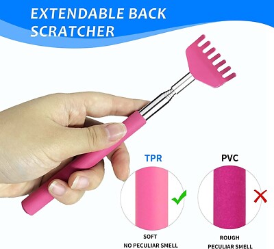 3-Pack Bear Claw Back Scratchers - Telescopic Metal Extendable Massager Gift Set 9 thumbnail image