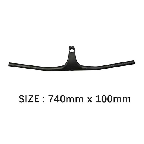 MTB Handlebar 235g Carbon integrated 28.6mm-22Degree For 700-740mm Stem 50-100mm - Photo 12/30