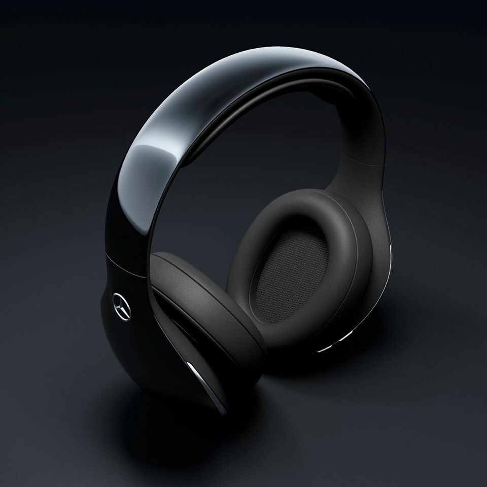 Mercedes-Benz ヘッドフォン 黒 Mercedes-Benz ヘッドフォン 黒
