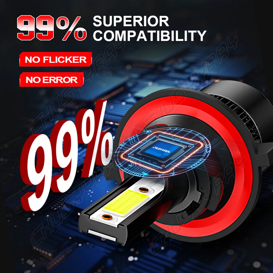 For Suzuki XL-7 2007 2008 2009 H13 9008 LED Headlight High&Low Beam Bulbs Kit — 第 3/4 张图片