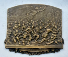 FRANCE VICTOIRE DE LA MARNE BRONZE PLAQUE 65 x 60 mm