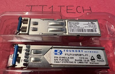 1 BROCADE/FOUNDRY E1MG-LX-OM 1GE LX SFP 10km 33211-100 1000BASE-LX SFP module