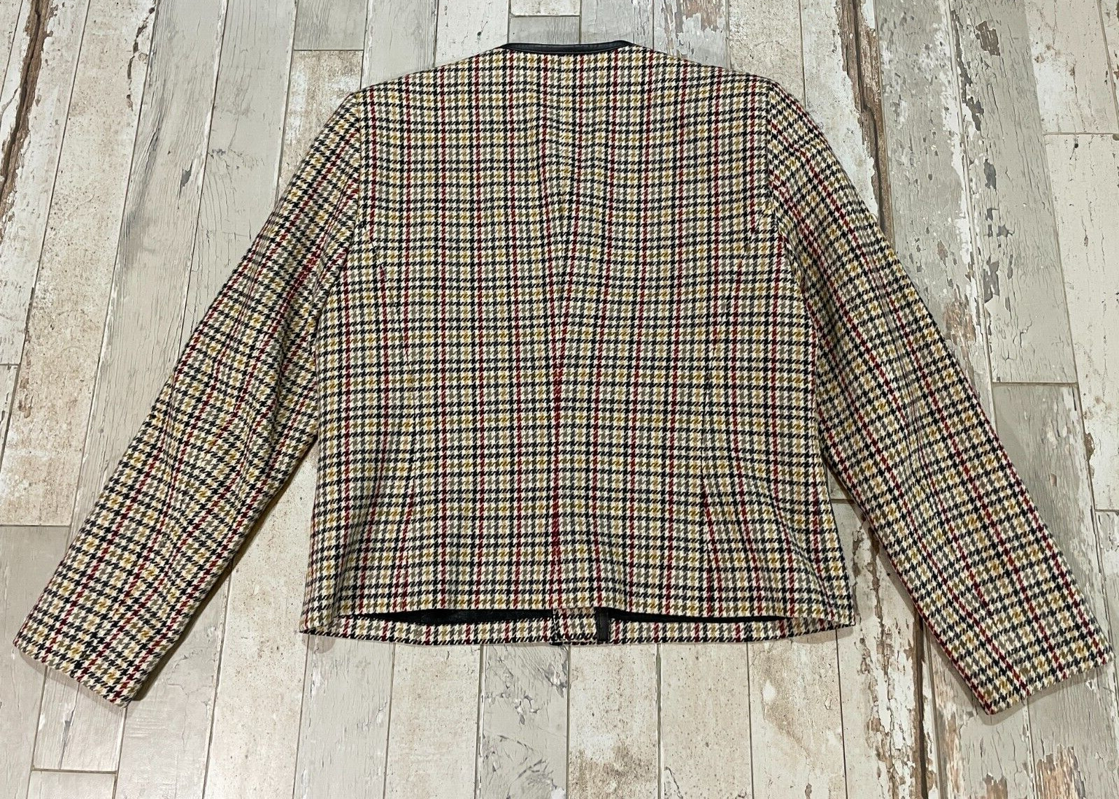 Pendleton Suit Jacket Blazer Houndstooth 100% Vir… - image 2