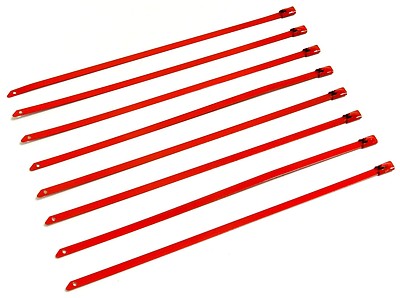 12″ Long Stainless Steel Zip Ties – Heat & Rust Proof, Heavy Duty – 12 Pack