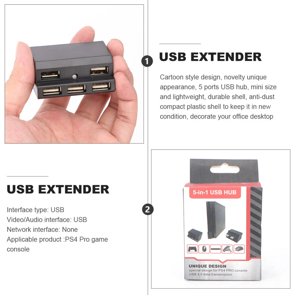 Multi-Port USB Hub Expander with Fast Charging for PC & Laptop