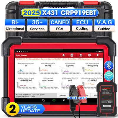 2025 LAUNCH CRP919E BT PRO Elite Car Diagnostic Scanner Bidirectional Key Coding