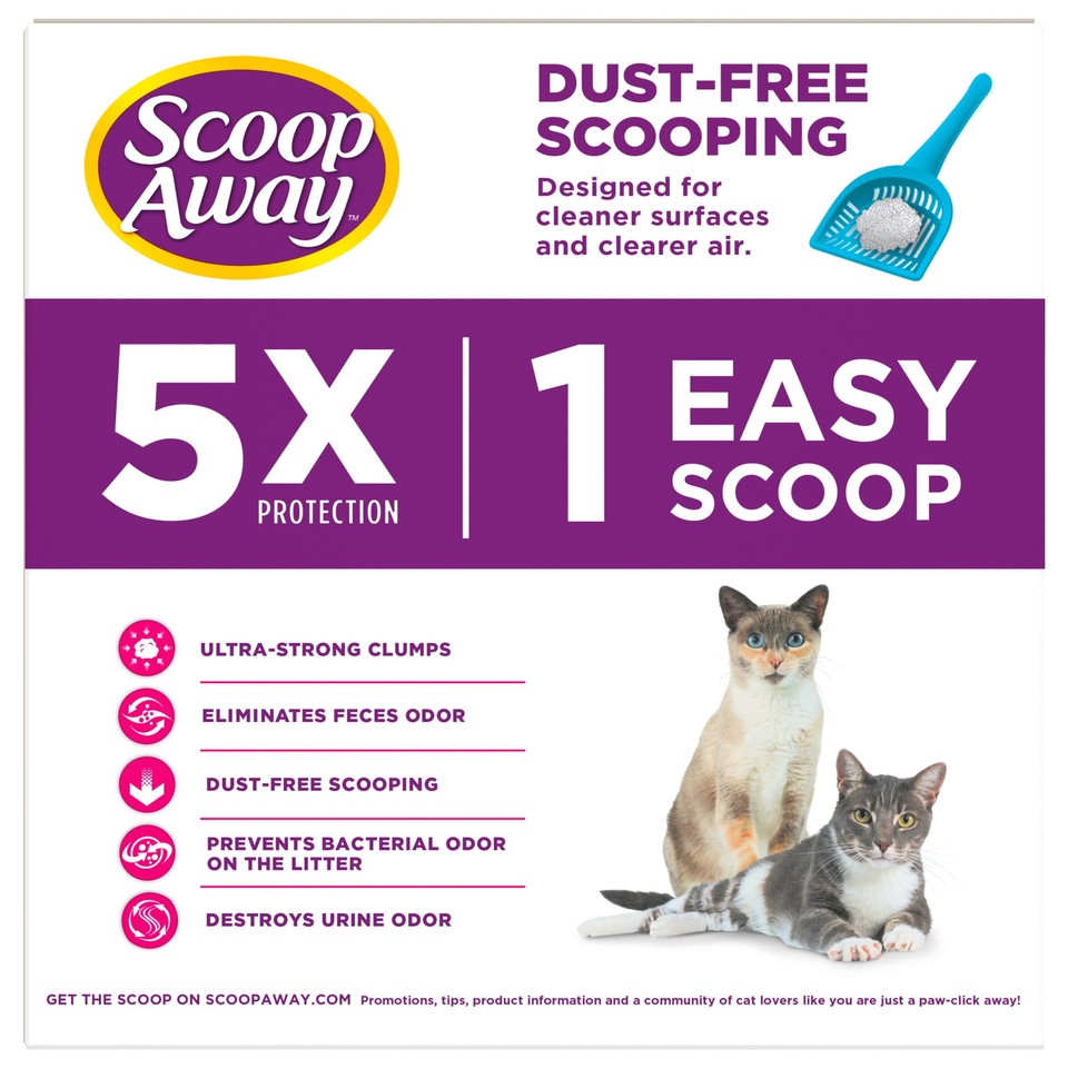 Scoop Away MultiCat, Scented Cat Litter, 38 lbs eBay