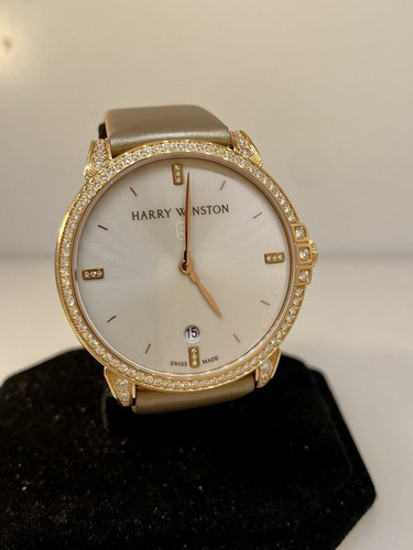Harry Winston Midnight Rose Gold & Diamond Ladies Automatic Watch MIDAHD39RR003 - Picture 3 of 12