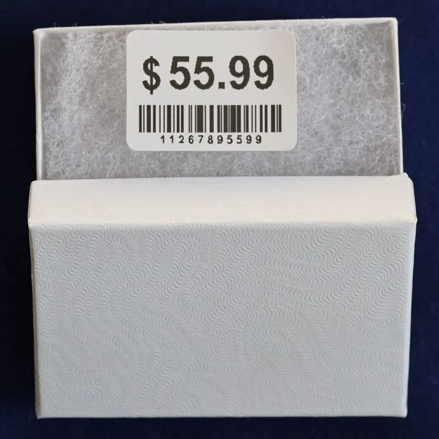 Pendiente de plata esterlina negro 925, circonita cúbica 6 mm para hombre*unisex... caja Foto 3 de 3