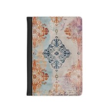 Morocco Vintage Pattern, RFID Blocking Passport Holder, Travel Wallet