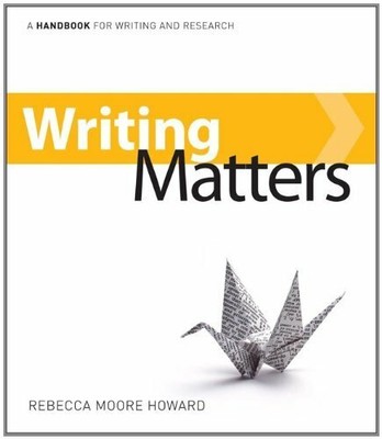 Writing Matters by Rebecca Moore Howard, Plus Access Card