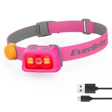 EverBrite Rechargeable Headlamp 350Lumen 7 Light Mode Head Light Bright Headlamp