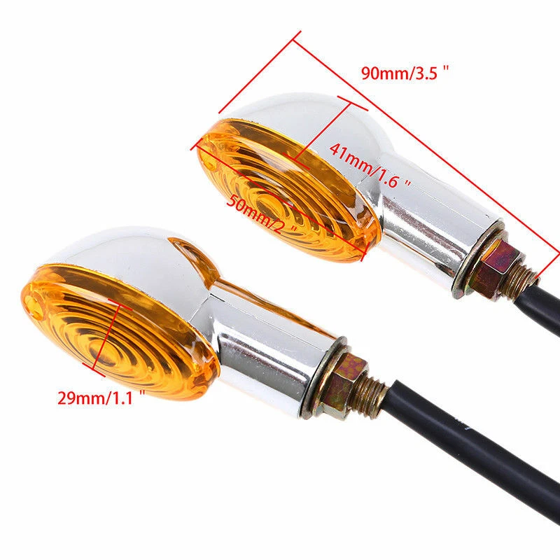 Luces intermitentes LED intermitentes para motocicleta aptas para Harley Honda Ducati Foto 3 de 4