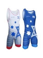 Men's ISRAEL Wrestling Singlet BERKNER Ringertrikot UWW Representative