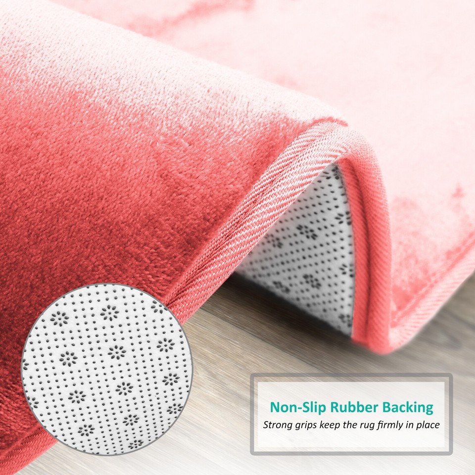 3 Options Bathroom Rugs Absorbent Memory Foam Shower Mat NonSlip Large