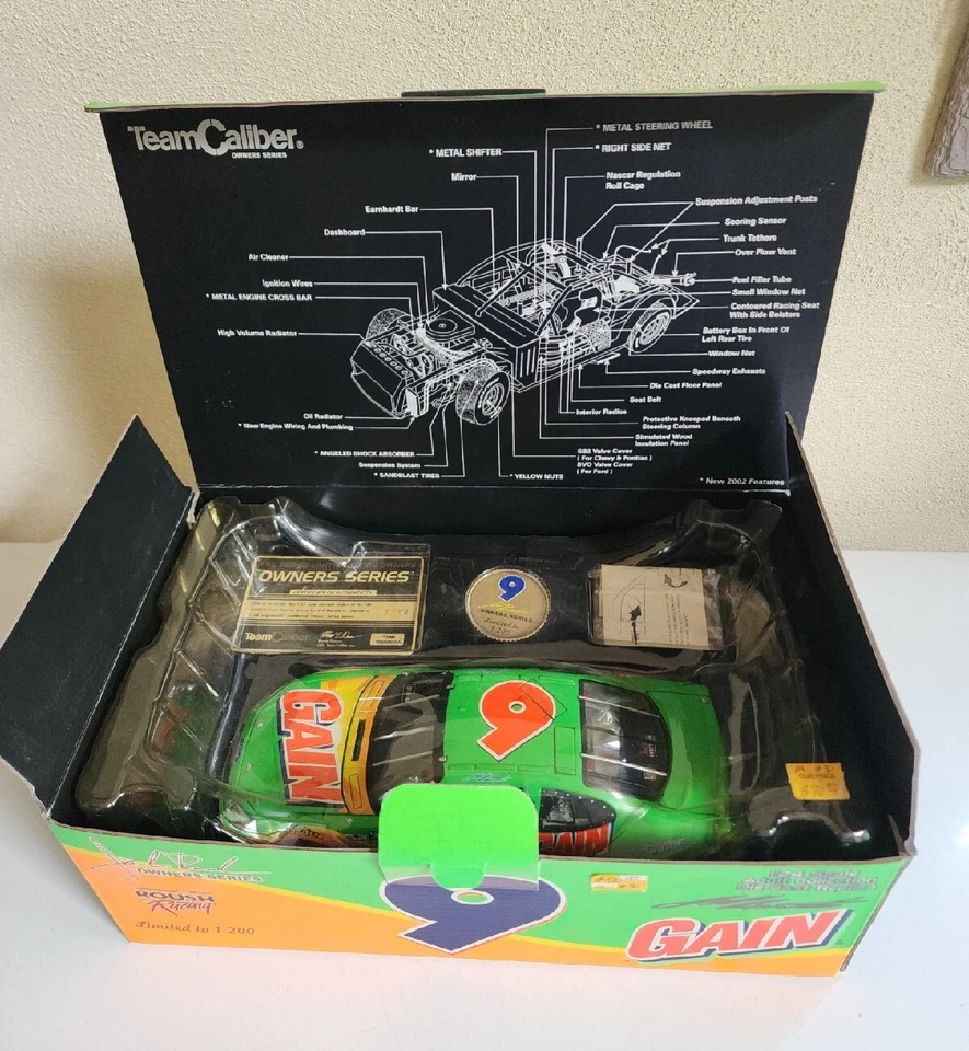 Coche Ford Taurus Team Caliber Owners Series #9 Jeff Burton 2002 Gain 1:24/1200 Foto 2 de 4