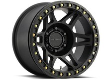Matte Black Beadlock Wheel 17x9 -44mm 5x5 Fits 2007-2026 Jeep Wrangler Jk Jl Matte Black Beadlock Wheel 17x9 -44mm 5x5 Fits 2007-2026 Jeep Wrangler Jk Jl