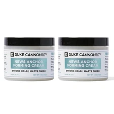 Duke Cannon Supply Co. News Anchor® Forming Cream - Medium to Strong Hold 2 PACK
