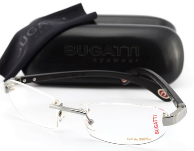 BUGATTI Brille 518 col 025 XL Echt Ebenholz Gabon 22 Karat GP Gold France Unikat