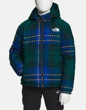 The North Face Boys Green Black Reversible Chimbo Hooded Jacket Size XL 14/16 