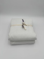 Pottery Barn Belgian Flax Linen Blackout Curtain  50  W x 108  L  White