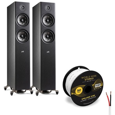 Polk Audio Reserve R600 Floorstanding Speaker Pair with Speaker Wire