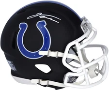 Jonathan Taylor Indianapolis Colts Signed Riddell Black Matte Speed Mini Helmet
