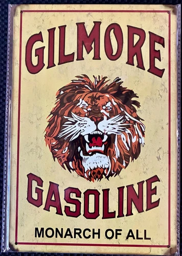 Gas Station Metal Tin Sign, featuring " Gilmore" Retro Vintage Man Cave 8x12