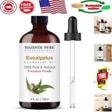 Natural Eucalyptus Essential Oil - 4 oz - Perfect for Massage BathAromatherapy