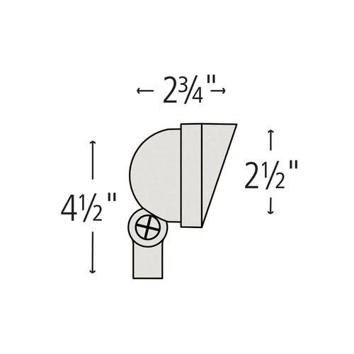 Hinkley Landscape Hardy Island Spot Light 2.5W Wall Wash 2.75" Matte Bronze - Picture 5 of 6