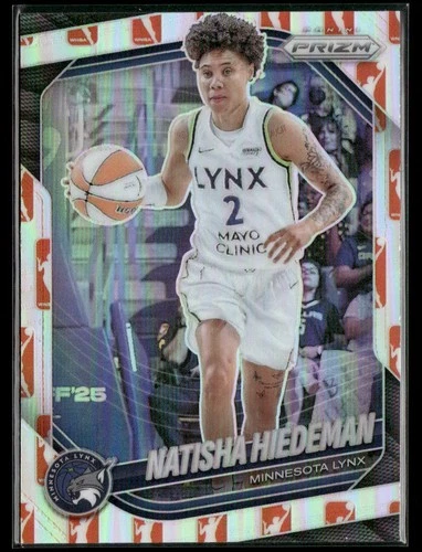 2025 Panini Prizm WNBA #53 Natisha Hiedeman WNBA Logo Prizms