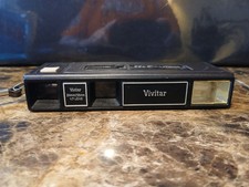 VINTAGE Camera Vivitar tele 703 24mm Lens Built In Flash Point Shoot Camera