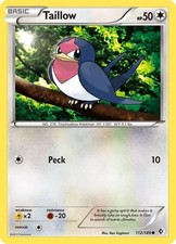 Taillow - BOCR 112 Pokemon - Damaged / Poor