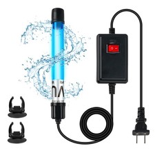 7W Aquarium UV Light for 20-100 Gallon Fish Tank Aquarium Light Algae Clean Ligh
