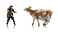 Z Scale 1/220 Artitec Farmer, Cow Z159.5220014 Hand Painted