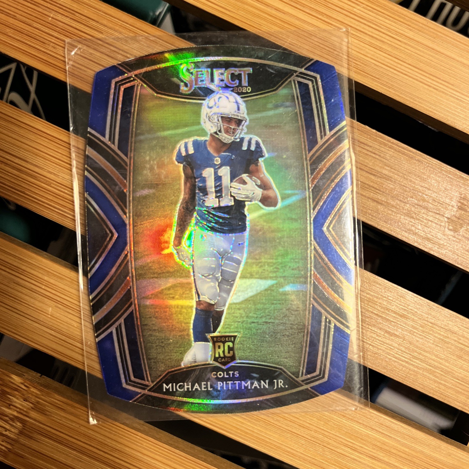 2020 Panini Select - Club Level Michael Pittman Jr. #262 Blue Prizm Die-Cut (RC)