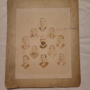 Lot 3 Original Cabinet Card Portrait Photos Inscribed Annie Lee Mayberry B&W