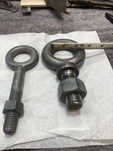 2 lifting eye bolts 1 Is Marked Chicago 1 Is marked 1”-D