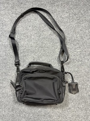 TUMI Voyageur Teghan Black Crossbody Bag Travel USED