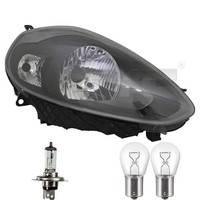 Scheinwerfer Rechts Schwarz H4/P21W FüR Fiat Punto 199_ 199 Inkl. Osram Lampen